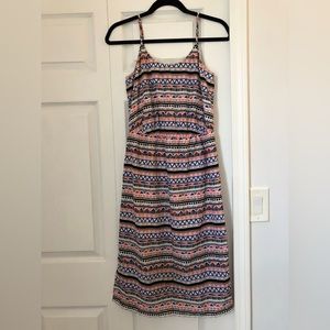 Hinge midi length geometric dress